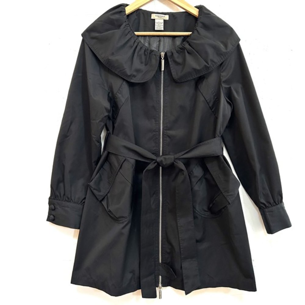 Vertigo Paris Black Zip Up Jacket Coat